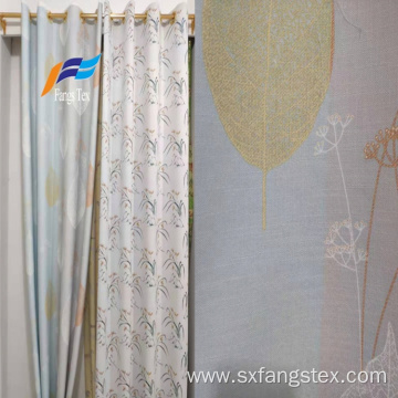 Beautiful Floral Printing Custom Polyester Curtain Fabric
